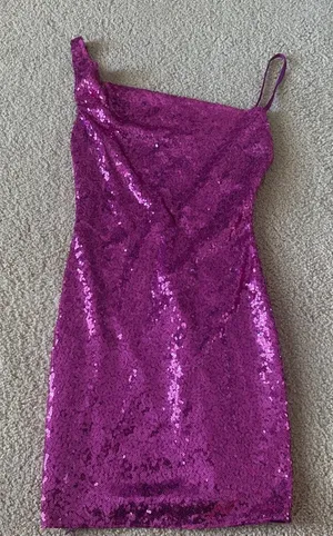 Pink Sequin Hello Molly Mini Dress thumbnail 1