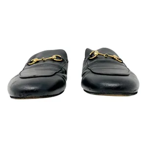 Gucci Princetown Black Leather Horsebit Mule Loafers EU 37 thumbnail 4