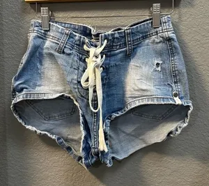 One Teaspoon Lace Up Shortie Shorts Size 24 thumbnail 1