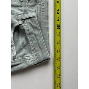 American Eagle Sz 14 Sage Green Womens Ripped High Rise Straight Mom Jeans thumbnail 7