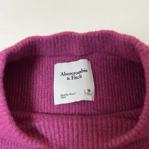 Abercrombie‎ & Fitch Womens Ribbed Oversized Crewneck Sweater Magenta Purple M thumbnail 2