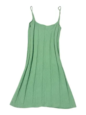 Free People Beach Green Knit Bodycon Dress thumbnail 5