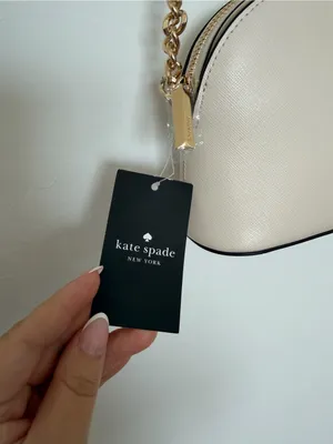 kate spade Cream Leather Dome Crossbody with Gold Chain thumbnail 3