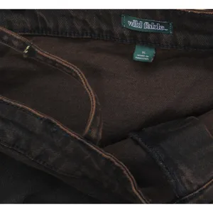 NWT Wild Fable Womens Reworked Cropped Denim Tank Top 90632768 Brown XL thumbnail 7