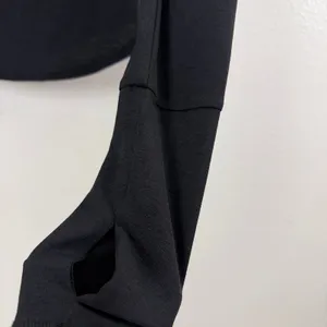 Free People Movement Top Womens XS Black Mock Neck Long Sleeve Thumbhole thumbnail 7