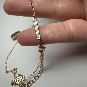 Kendra Scott Mabel Rose Gold Tone & Druzy Necklace Adjustable Length 15 - 17 In thumbnail 6