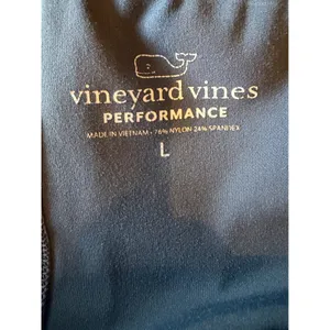 Vineyard Vines‎ Performance Shorts Women Large Blue High Rise Bike Athleisure thumbnail 4