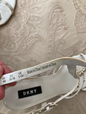 DKNY Ivory Strappy Studded Block Heel Sandals thumbnail 8