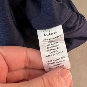 Lulu’s navy ponte knit lined body con midi dress size medium thumbnail 12