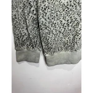 Free People We the Free Green‎ Distressed Sweatshirt Holes Sz XS 100% Cotton thumbnail 4