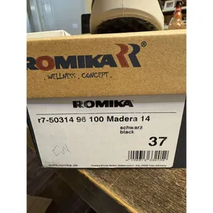Romika Madeira Comfort Sneaker Black Size 37‎ US 6.5 German 22224 Embroidered thumbnail 5