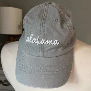 State of Mine Alabama Hat Light Gray Baseball Cap Adjustable Womens One Size thumbnail 2
