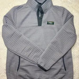 L.L. Bean Women’s Light Gray Pullover Jacket thumbnail 1