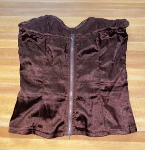 Pretty Little Thing Brown Corset Top thumbnail 4
