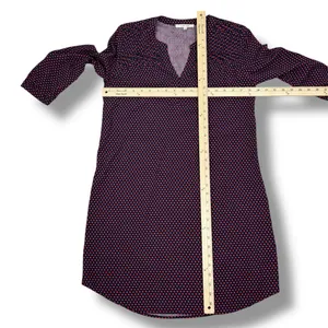 41 Hawthorn Polka Dot Belted V Neck Cloey Shirt Dress Blue‎ Red Small thumbnail 11