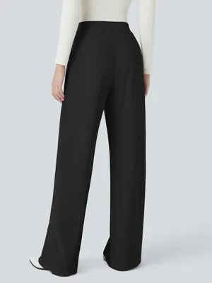 Halara Flex High Waisted Body Sculpt Waist-Slimming Pocket Wide Leg Micro Waffle thumbnail 2