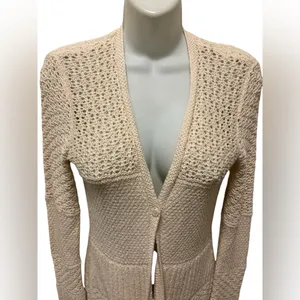 AE American Eagle Y2K Fairy Duster Crochet Grunge Mid Length Cardigan Sz S thumbnail 4