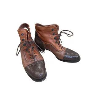 Tano Italian Made Womens Brown Leather Lace-Up Ankle Boots Size 6.5 SKU8151 thumbnail 14