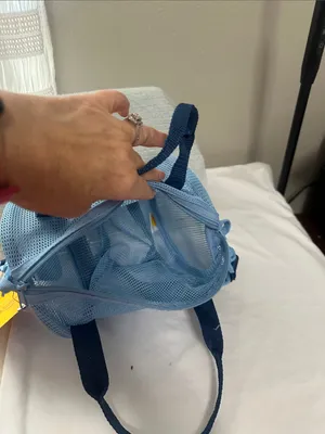 Target Light Blue Beach Duffel Bag with adjustable, removable strap NWT thumbnail 3