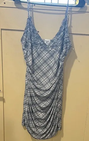 Princess Polly Black and White Plaid Chemise thumbnail 1