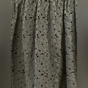 Francesca's Navy Lace Skirt | Feminine Romantic Midi Skirt | Dressy thumbnail 3