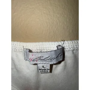 Blush Coquette White Bustier Crop Top Black Bow Eyelet Ribbon Corset Style L‎ Y2K Chic thumbnail 7
