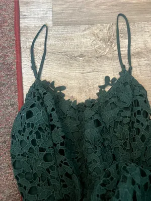 ASTR Green Lace Midi Dress thumbnail 7