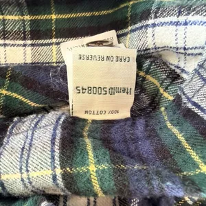 LL Bean Scotch Plaid Flannel Cotton Button Up Shirt Slightly Fitted SMALL PETITE thumbnail 9