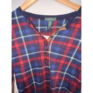 Ralph Lauren Women's Long Sleeve Plaid Print Top Size Small‎ thumbnail 2