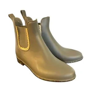 Jack Rogers Sallie green sparkle bottom rain boots size 7 thumbnail 1
