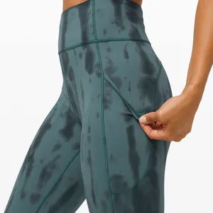 lululemon athletica Blue Tie-Dye Leggings thumbnail 6