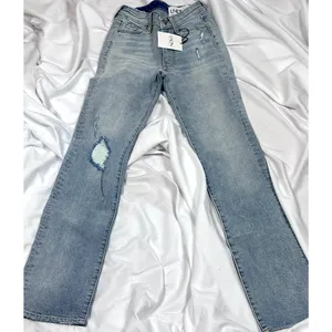 LNDN Landon Denim High Rise Straight Leg Distressed Jeans 36" Waist thumbnail 13