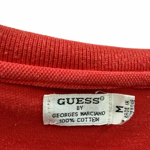 Guess George Marciano Womens Red Polo Shirt Lace Collar Cotton Medium thumbnail 8