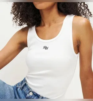 Reformation Erina Knit Tank Size Small Deadstock Minimalist Chic Clean Girl thumbnail 1
