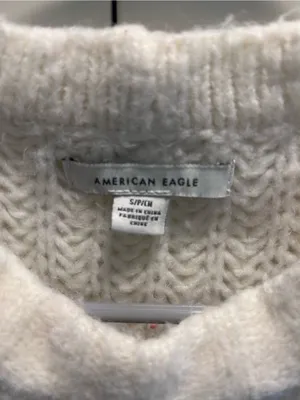 American Eagle Chunky Crewneck Sweater, small thumbnail 3