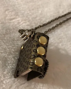 Unique gear medal book necklace, one of the kind thumbnail 11