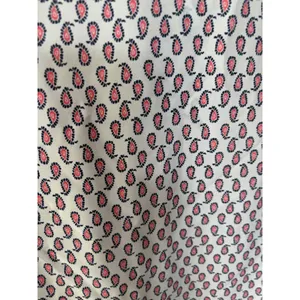 Pleione Womens‎ Small Pink Navy Paisley V-Neck Cap Sleeve Blouse Top White thumbnail 4