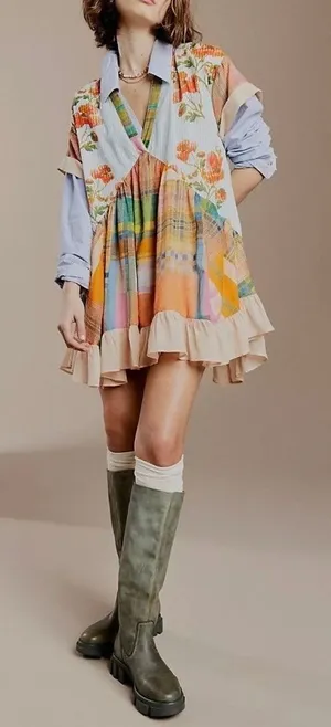 Free People Brooks High Tall Boots Leather Chunky Platform Lug Sole‎ 38.5 / 8 thumbnail 1