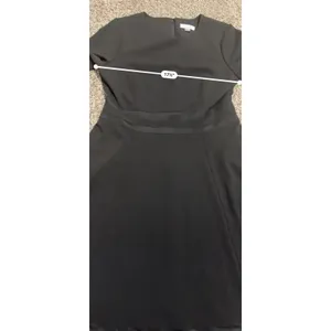 Calvin Klein Womens Black Fit and Flare Dress Mesh Hem Size 10 thumbnail 6