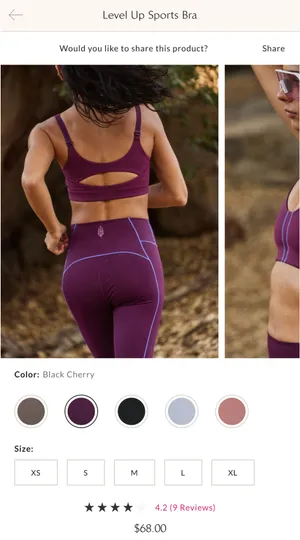 FP movement level up sports bra thumbnail 4