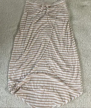 Seven7 beige & white‎ maxi skirt S thumbnail 1