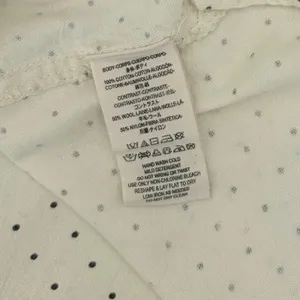 FREE PEOPLE Mixed Media Sage Buttondown Shirt Wool Western Polka Dot‎ Medium thumbnail 14