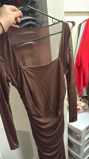 bodycon maxi dress Brown Size M thumbnail 1