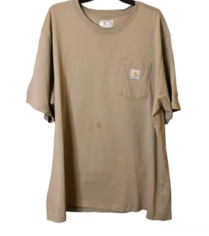 Carhartt Loose Fit Cotton Pocket T-Shirt Tan XL thumbnail 1