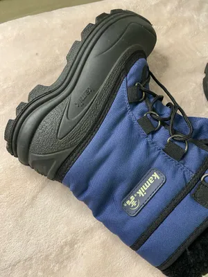 Kamik Canada Snow Boots Winter Snowmobile navy Blue & Black women size 8 thumbnail 5