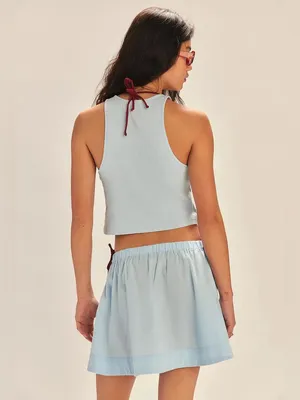 NWT Free People Free-est Milani Tank – Blue Snowflake – XS thumbnail 3