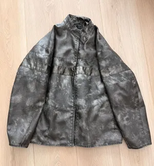 Forever 21 Distressed Faux Leather Moto Jacket thumbnail 1