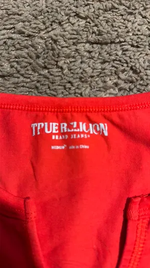 True Religion Top Crop Red thumbnail 2