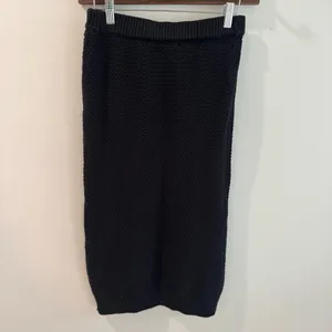 Free People Beach Hailee Sweater Midi Skirt Size XS‎ Black thumbnail 5
