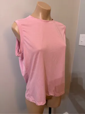 Columbia Pink Tank Top XL High Neck Outdoor Athletic Breathable thumbnail 2